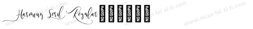 Harmony Serif Regular字体转换